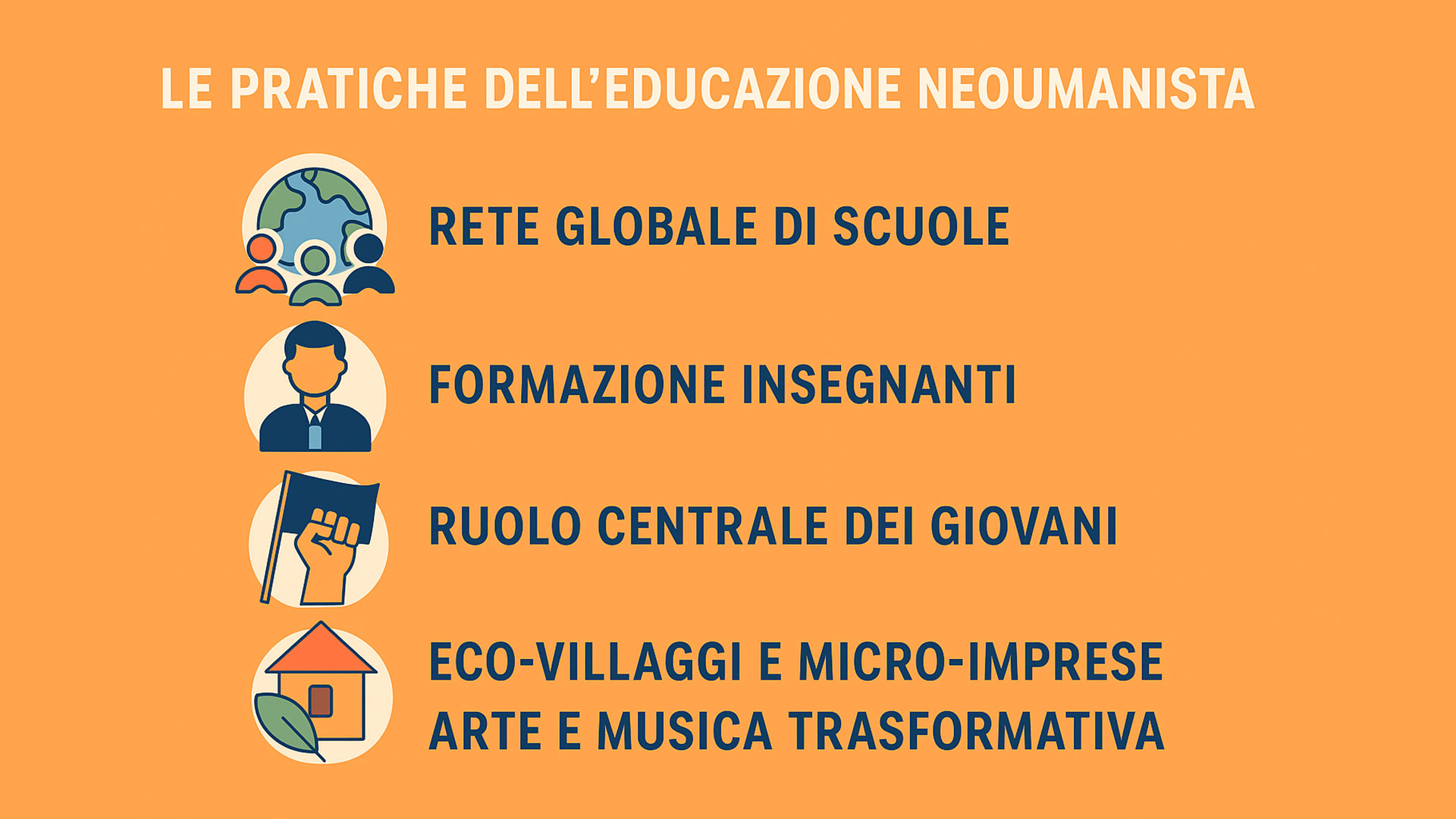 Le pratiche nell'educazione neoumanista